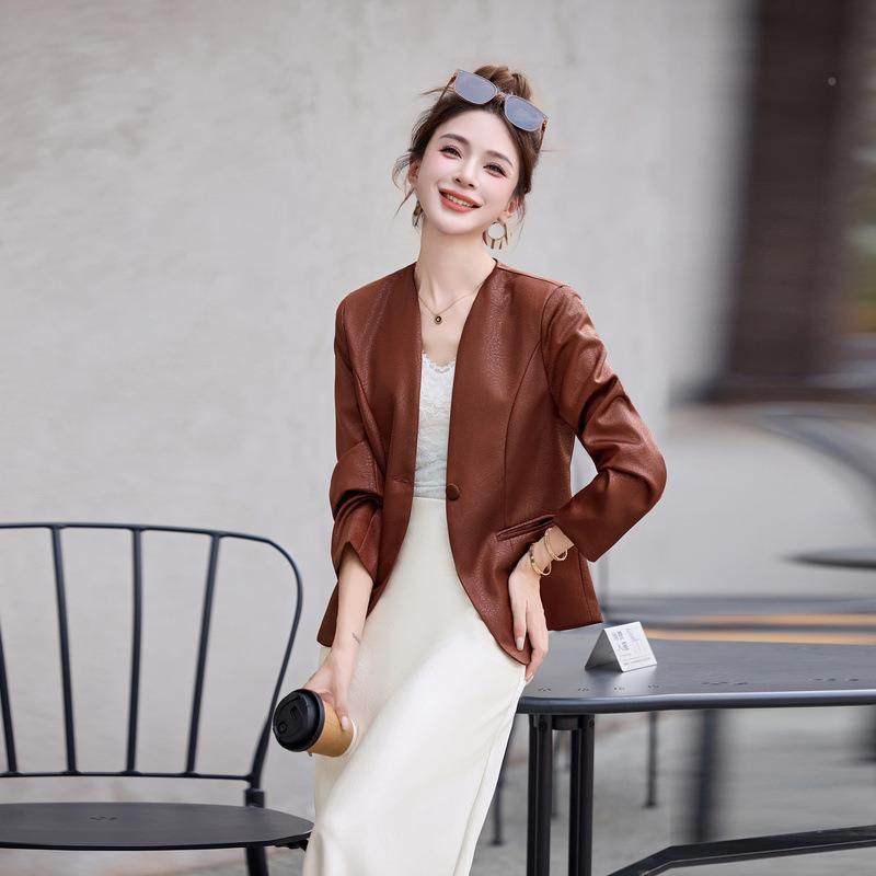 女ZGUO8062士短款小装外西套秋新款时修身显瘦尚气季质名媛高级感