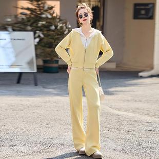 休套装 0裤 春季 两丝拼接外套长ZQ2508 件套 新小香风闲蕾款 时尚