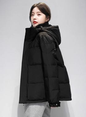 官方正品季国标绒白绒羽66-909绒服女短帽冬款鸭小个子连外套女