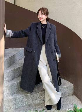 灰色内胆羽绒服女新款冬季流行风格外高装级感b11-711韩系毛西呢