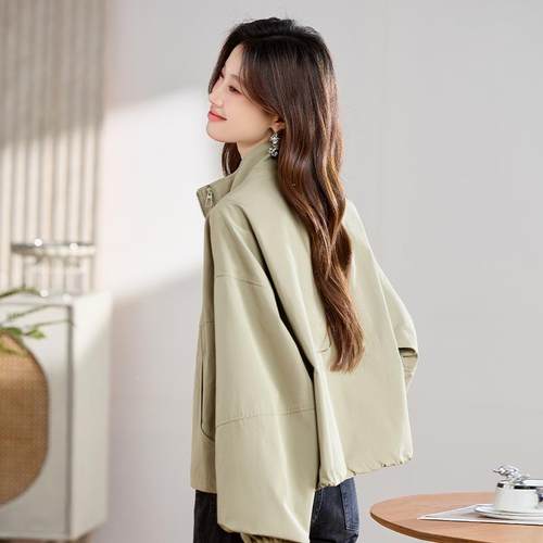 女士外套春短款秋小个子气卡其色风衣年新时尚大码早ZLI1597Y春洋