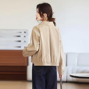 流行洋气秋百搭 短ZXIN2068外套女小子春新时尚 高款 级感休闲韩个版