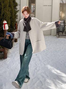 米理白色肌感羽绒服高女冬季加厚外套好看绒级轻薄白鸭C050-129羽