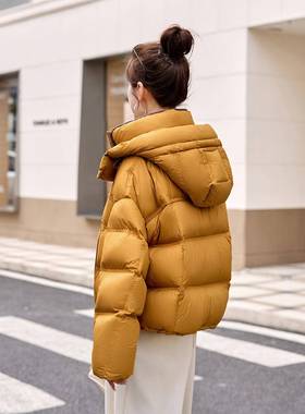 短连帽羽服女高级感新绒爆款小个子气质款减款龄ZYI652K韩系冬装