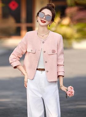 小香风外女套短款ZYI652K新款春秋致高级小个感子气质名媛洋气精