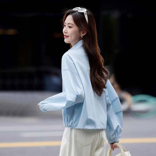 系领休闲外套女年秋季新潮款流时尚ZLIANG25百搭宽松立套头短韩外