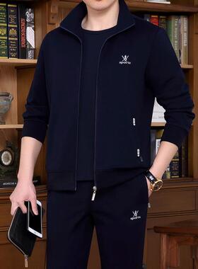 运动秋套男春秋季G-CP-890中老年人大码动男装休闲运服爸爸装衣服