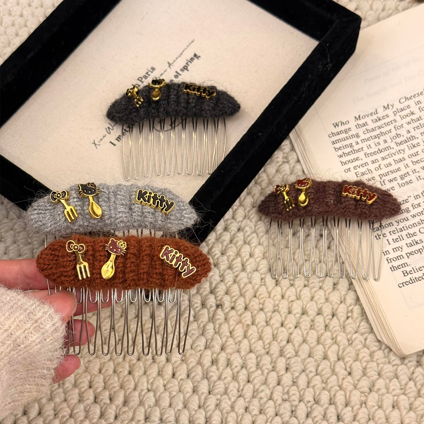 百搭可爱碎发防滑kt猫发梳