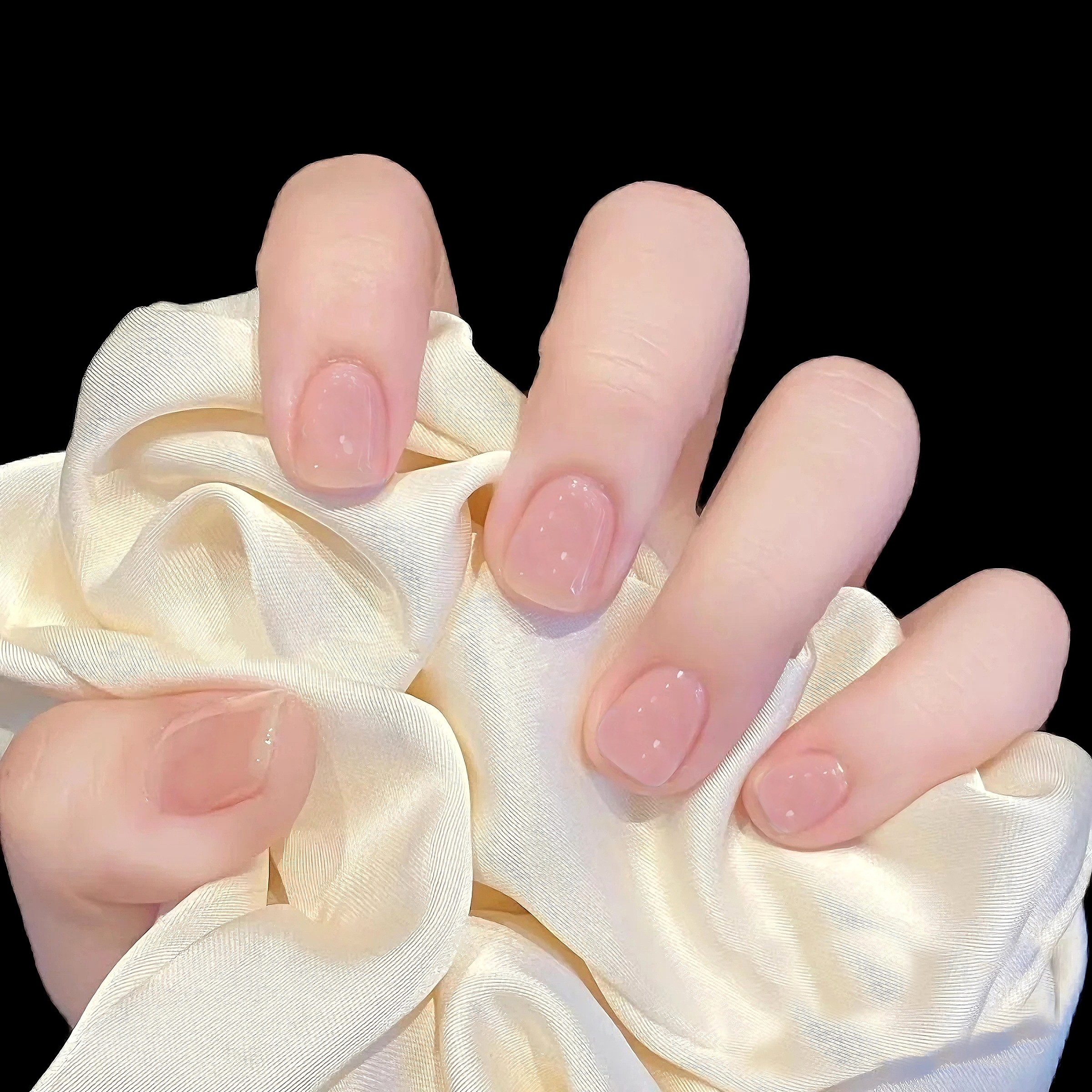 学生冰透裸色穿戴甲超短款裸粉美甲豆豆甲儿童假指甲片可拆卸遮丑,彩妆/香水/美妆工具,美甲工具,淘宝优惠券,粉丝福利购,淘宝优惠卷