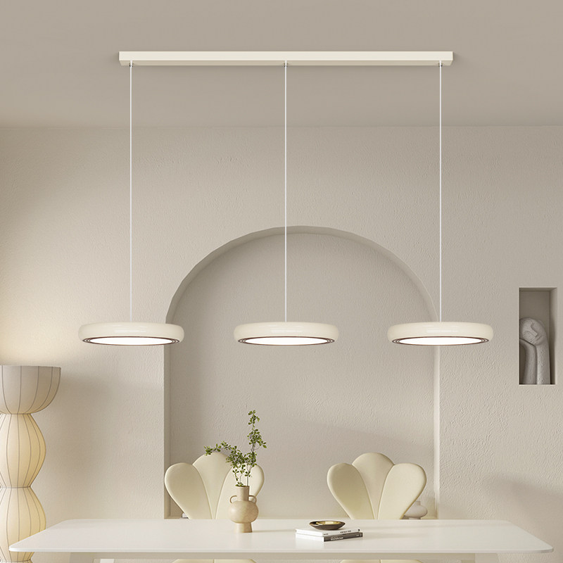 餐厅吊灯现代简约大气餐桌饭厅奶油风2025新款全光谱护眼三头吊灯,家装灯饰光源,餐厅吊灯,淘宝优惠券,粉丝福利购,淘宝优惠卷