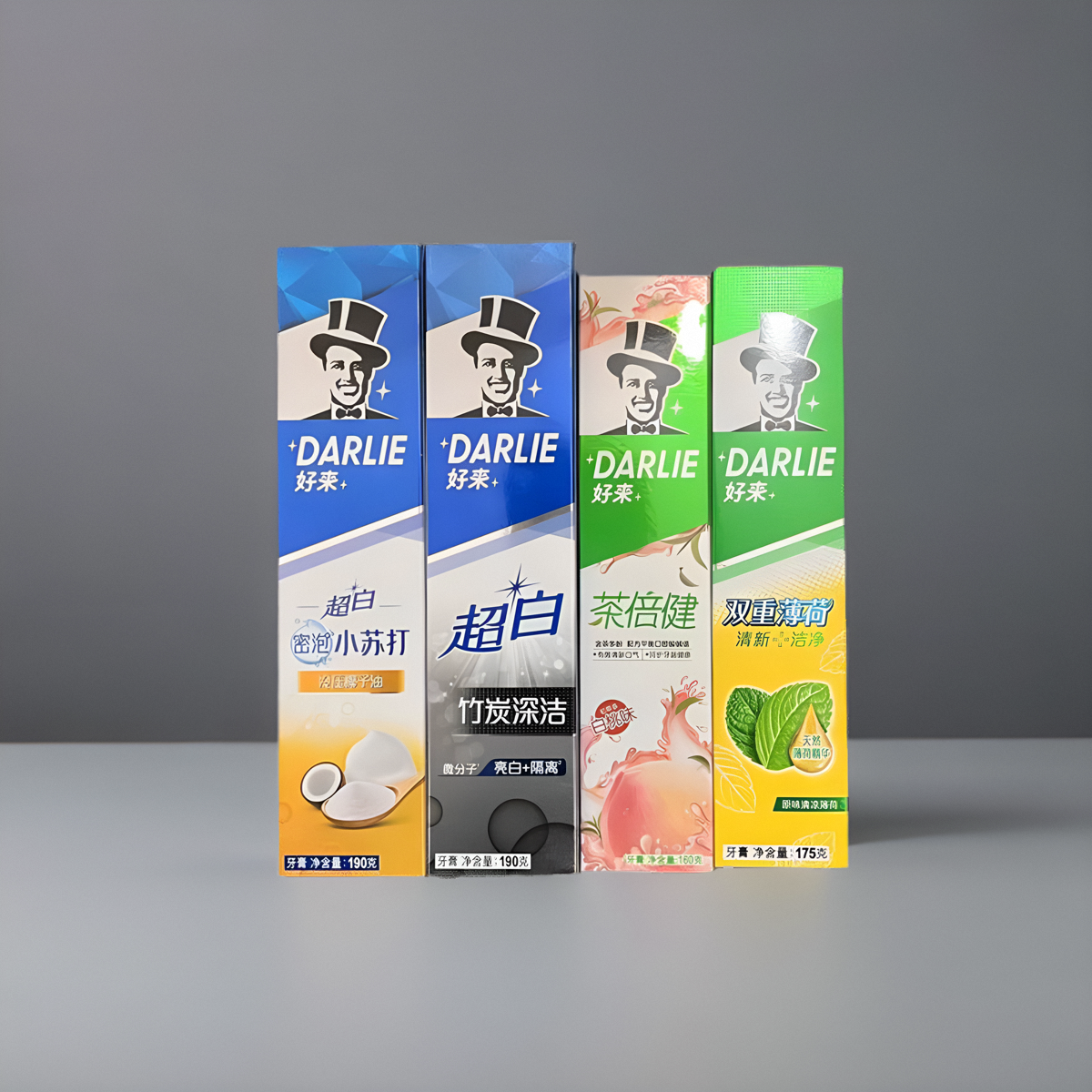 好来牙膏双重薄荷清新口气去牙渍