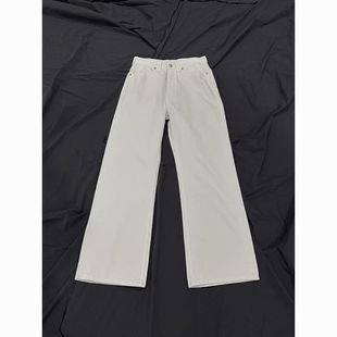 子 春秋男女直筒显瘦百搭长裤 美式 高街cleanfit黑色弯刀微喇牛仔裤