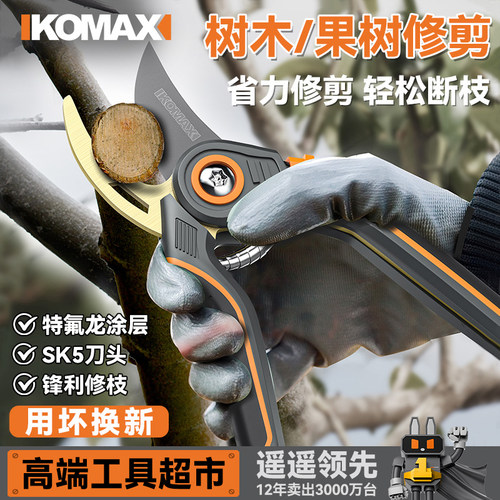 园艺修枝剪手持式家用工具修剪树枝果树花卉省力专用剪刀剪枝神器