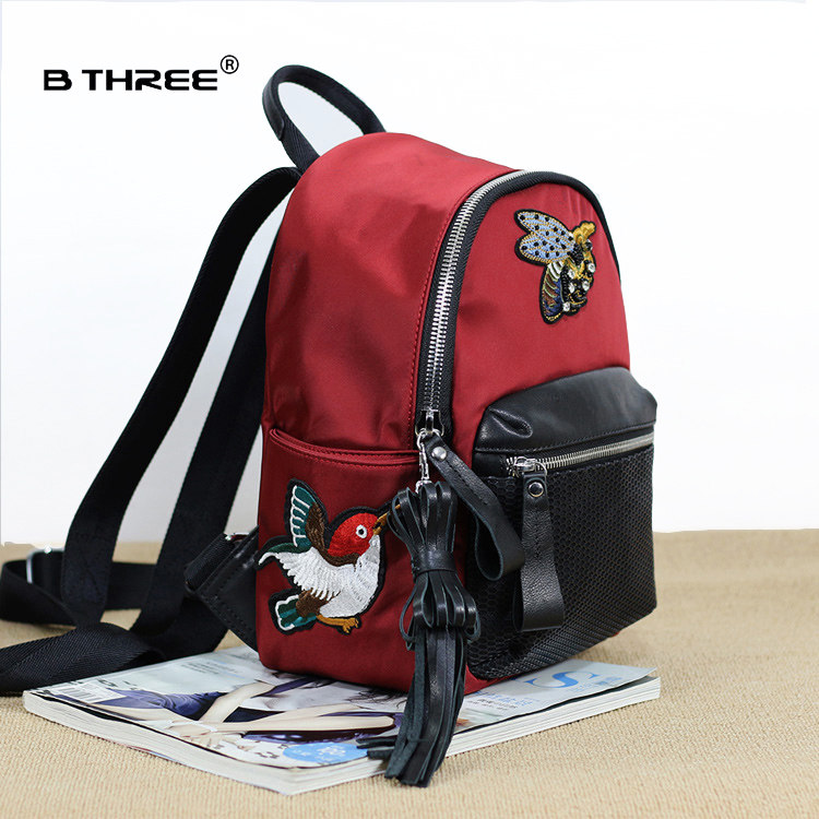 碧瑟瑞BTHREE马宝司新款正品女双肩运动背包防水背包