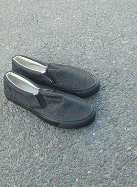 满2包邮11.30瑕疵女士低帮套脚金光闪一脚蹬女鞋