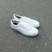 满2双 百搭板鞋 包邮 2.8瑕疵外贸原单女士厚底松糕底超纤PU面时尚