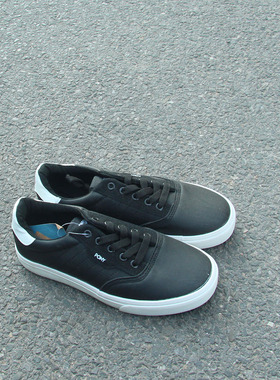 满2包邮11.23瑕疵女士低帮系带厚底休闲PU面防水女鞋