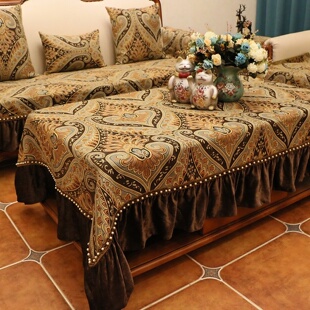 桌布布艺欧式轻奢防滑座椅垫美式乡村复古餐桌防烫长方形茶几台布