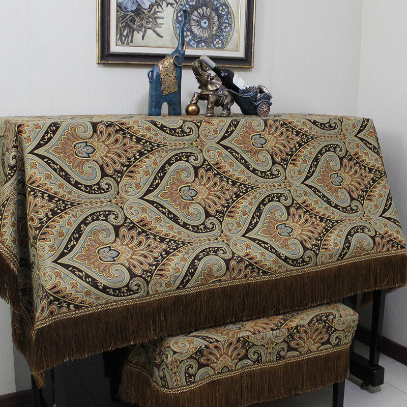 钢琴罩全罩防尘罩半罩高档北欧琴凳套欧式钢琴套巾美式钢琴布盖布,居家布艺,钢琴罩,淘宝优惠券,粉丝福利购,淘宝优惠卷