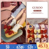 Зимние тапочки, сумка для обуви, удобная обувь для беременных с бантиком, туфли, семейный стиль