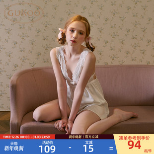 Gukoo 女士家居服睡衣E 果壳睡衣****性感睡裙新款