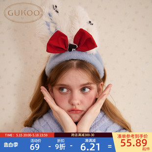 Gukoo 果壳发带蝴蝶结发箍可爱女士高颅顶发带洗脸洗漱发饰