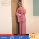 Gukoo 果壳睡衣HelloKitty联名女春秋女士格纹家居服套装
