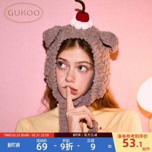 可爱小熊女士耳套 毛绒保暖2026年新款 Gukoo 果壳耳罩冬季
