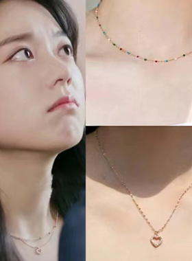 赵今麦同款轻奢小众设计项链