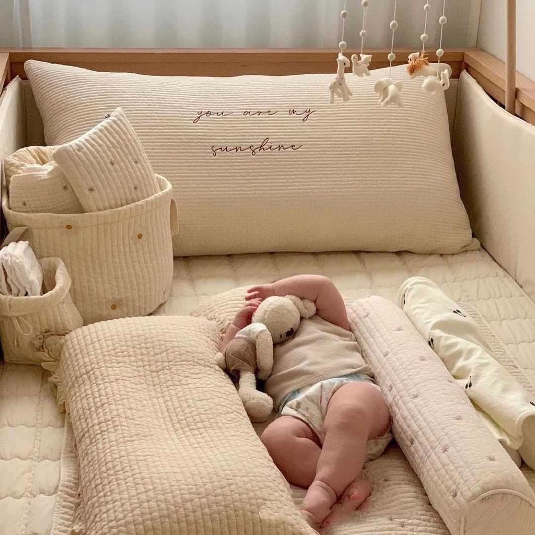 韩系绗缝床头长条靠枕卧室儿童房婴儿靠背可拆洗刺绣布艺定制抱枕,居家布艺,床头靠垫,淘宝优惠券,粉丝福利购,淘宝优惠卷