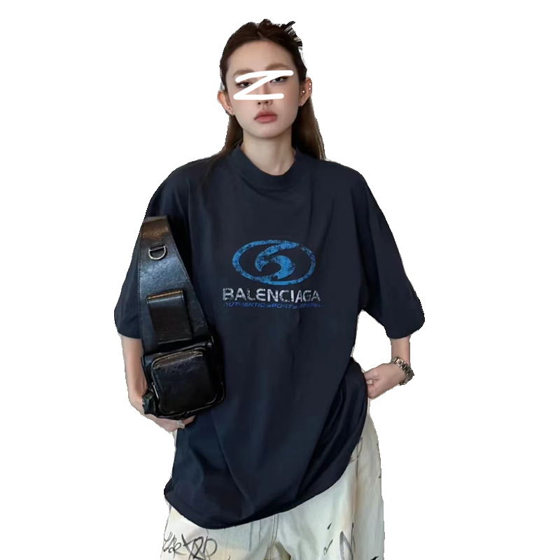 巴黎大版中长款女上衣夏季新款冲T恤