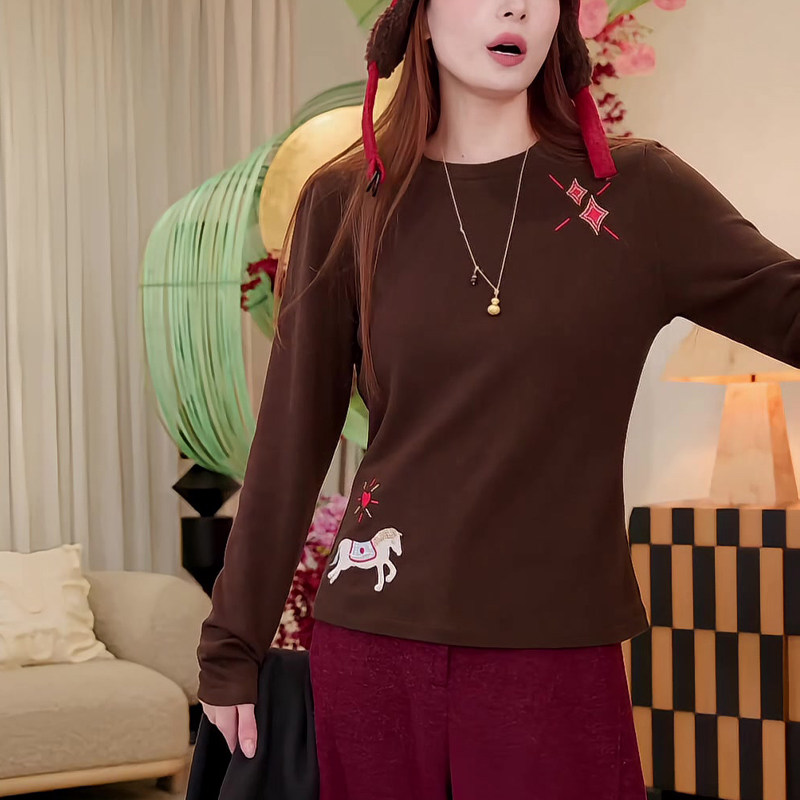 秋冬内搭打底衫女洋气时尚长袖百搭休闲时尚上衣,女装/女士精品,大码内搭,淘宝优惠券,粉丝福利购,淘宝优惠卷