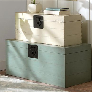 Harbor美式实木咖啡桌house美式乡村实木茶几简约客厅家具茶几