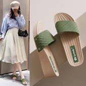 2021夏海边时尚 增高鞋 外穿坡跟厚底网红高跟拖鞋 女防滑凉拖沙滩鞋