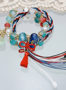 飞霄同人手链罗刹手串铁道星穹三月七白露手绳叠戴星铁二次元手链