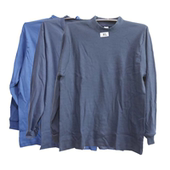 线衣内搭长袖 男士 低领秋衣 全棉中高圆领 秋冬衬衣 中老年纯棉