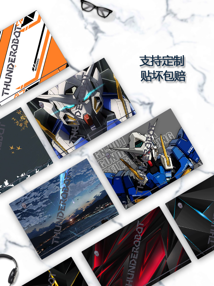 2023 22款15.6寸雷神911X猎荒者潮酷贴纸911X彩膜笔记本电脑外壳贴膜机身定制全套炫彩保护膜