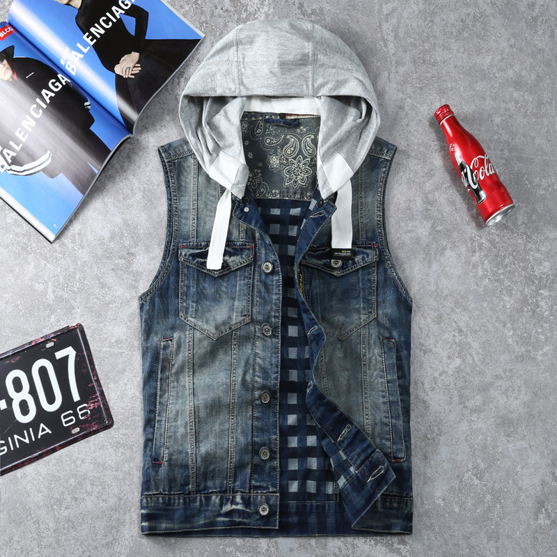 潮马甲背心外套马夹坎肩男士秋装