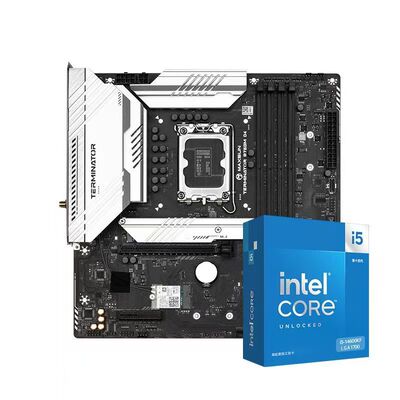 全新铭瑄B760M终结者WIFI6e D4主板英特尔14600KF 13600KF12600KF