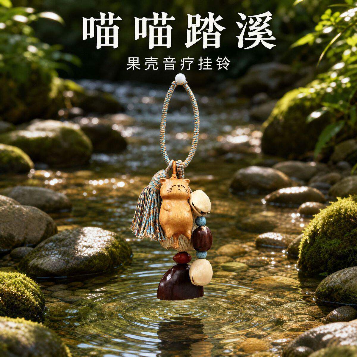 天然手工果壳风铃种子音疗愈豆荚手摇铃满愿果实包包挂饰云南礼物