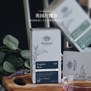 英国Whittard英式玫瑰红茶叶50片裸茶包袋泡茶下午茶女生茶花茶包
