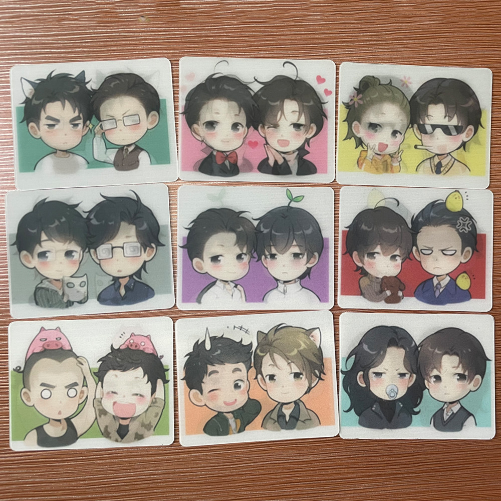 188男团卡通头像变换光栅卡可爱搞怪生日礼物卡片