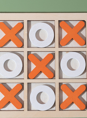 幼儿童井字棋连连看三子棋XO棋双人PK对战亲子益智力玩具思维训练