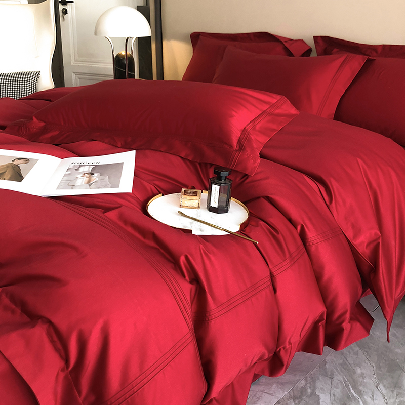 美缪家居长绒棉婚庆四件套