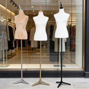 服装模特道具婚纱礼服旗袍展示架西服套装女款大码人台半身模特架