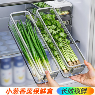 【政府补贴】佳帮手小葱香菜保鲜盒收纳大葱防串味可叠加分装盒