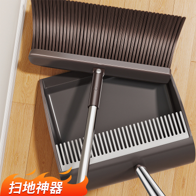 四代升级|仿鬃毛磨尖丝扫把+簸箕