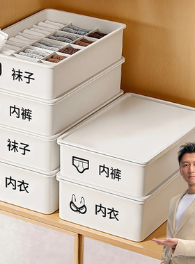 佳帮手内衣内裤袜子三合一收纳盒家用贴身衣物衣柜分格整理神器