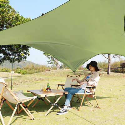 极速天幕帐篷户h外便携式露营遮阳棚野餐野营凉棚布帐篷式超轻六