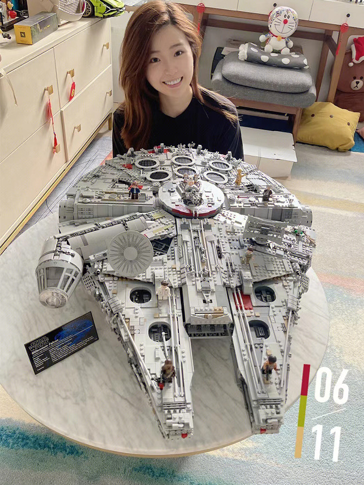 兼容乐高星球大战系列巨型千年隼飞船高难度拼装玩具积木模型男